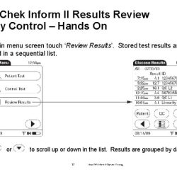 Inform ii chek controls accu roche control diagnostics