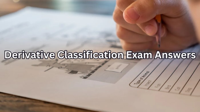 Derivative classification exam if103 16 answers